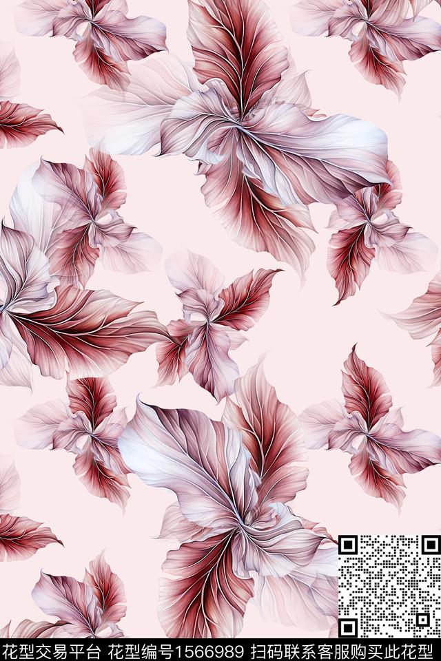 花卉满版散花数码印花华亿平台下载（图片编号: 1566989） - 瓦栏（Walan）