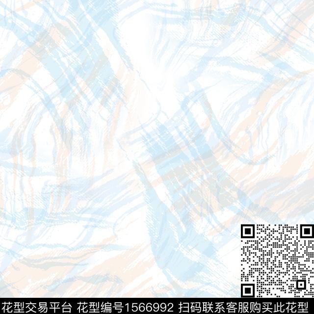 抽象肌理叠加数码印花华亿平台下载（图片编号: 1566992） - 瓦栏（Walan）