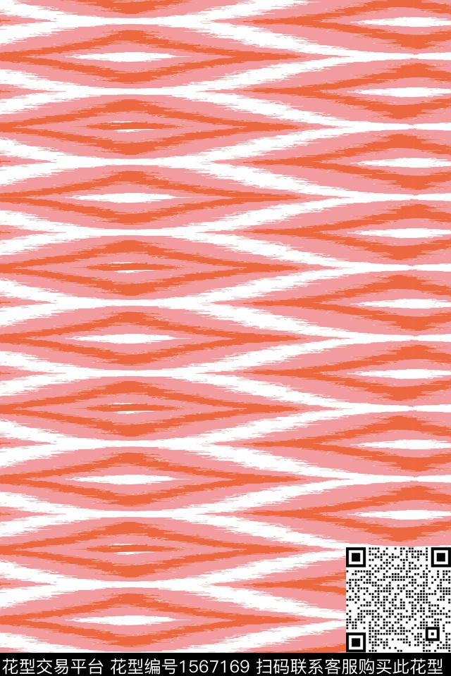 几何菱形数码印花华亿平台下载（图片编号: 1567169） - 瓦栏（Walan）