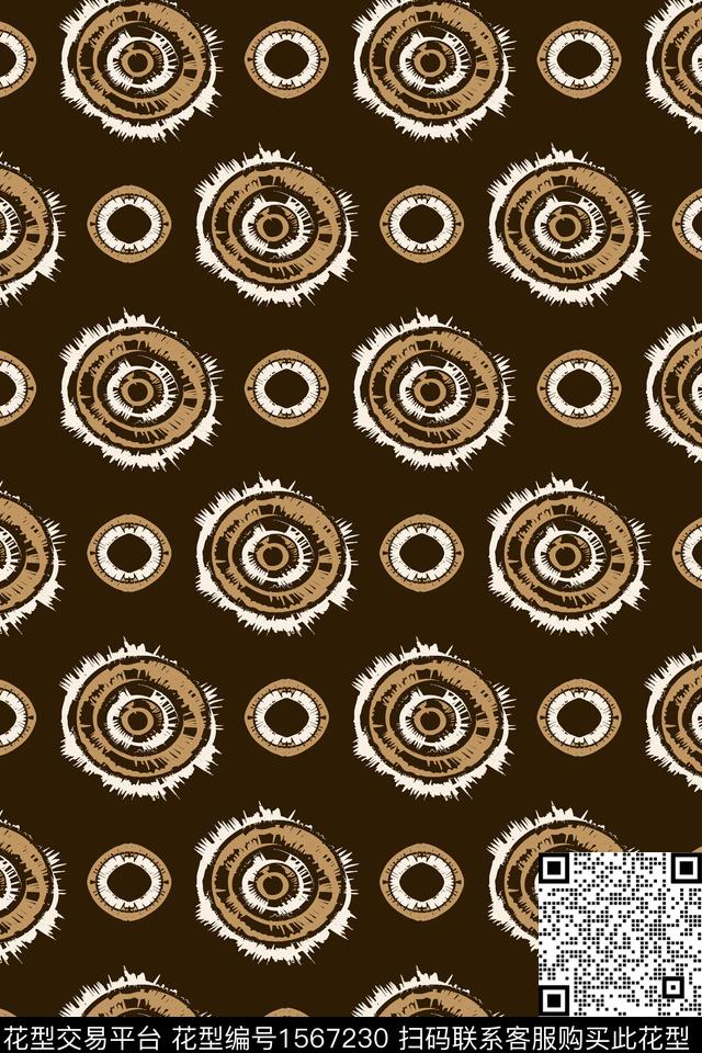 圆民族风圆形数码印花华亿平台下载（图片编号: 1567230） - 瓦栏（Walan）