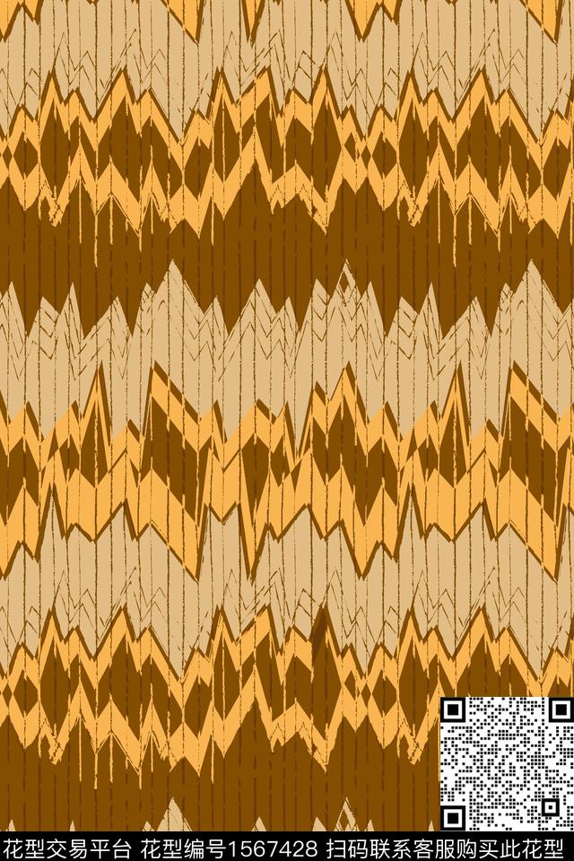 线条条纹数码印花华亿平台下载（图片编号: 1567428） - 瓦栏（Walan）