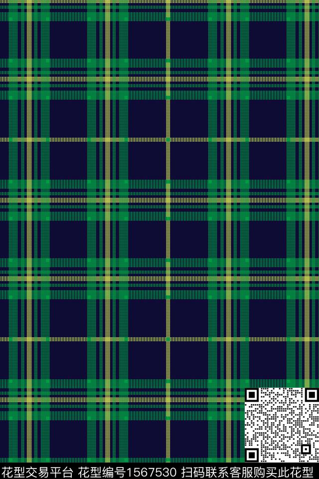 格子几何条纹传统印花华亿平台下载（图片编号: 1567530） - 瓦栏（Walan）