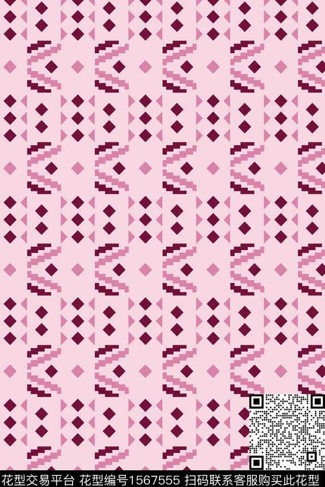 民族风几何传统印花华亿平台下载（图片编号: 1567555） - 瓦栏（Walan）