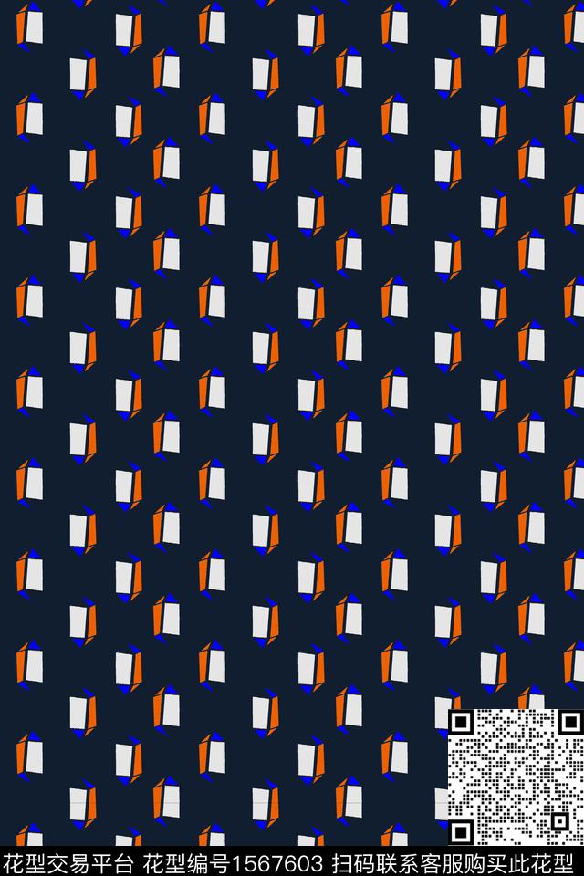 几何立体水晶传统印花华亿平台下载（图片编号: 1567603） - 瓦栏（Walan）