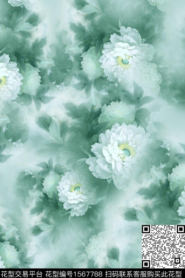 香云纱中老年中国风数码印花华亿平台下载（图片编号: 1567788） - 瓦栏（Walan）