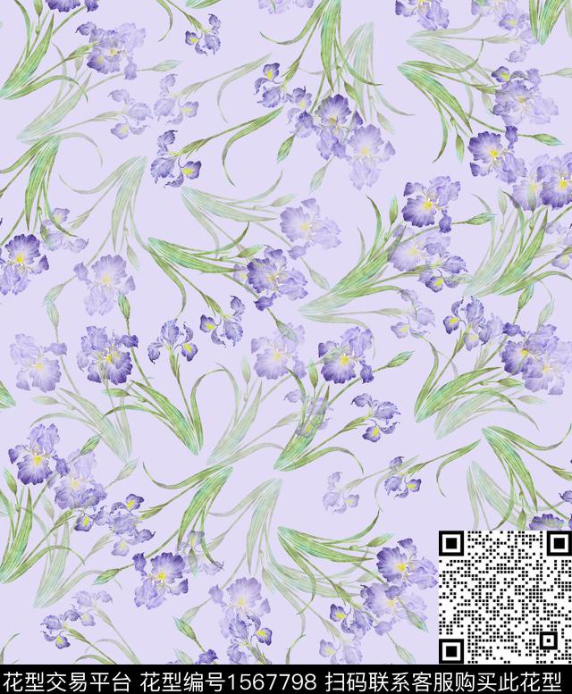 雪纺小碎花连衣裙传统印花华亿平台下载（图片编号: 1567798） - 瓦栏（Walan）