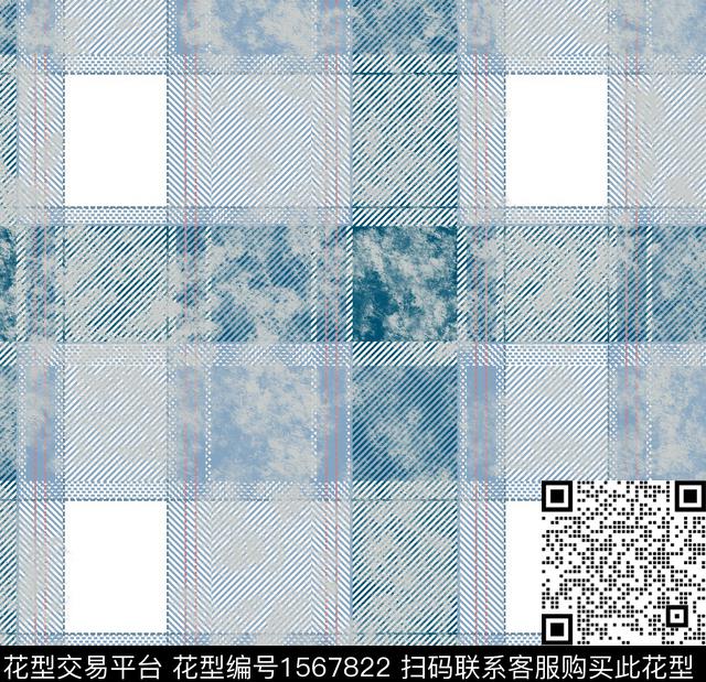 格子数码印花华亿平台下载（图片编号: 1567822） - 瓦栏（Walan）