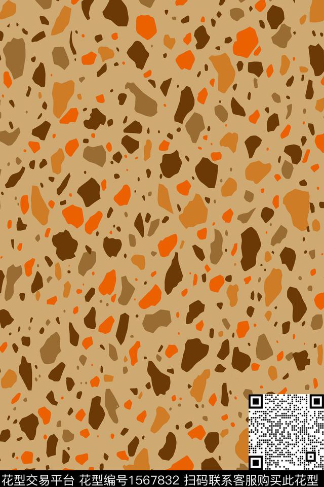 几何碎片抽象数码印花华亿平台下载（图片编号: 1567832） - 瓦栏（Walan）