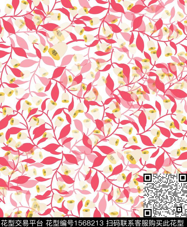 雪纺春夏华亿平台小碎花传统印花华亿平台下载（图片编号: 1568213） - 瓦栏（Walan）