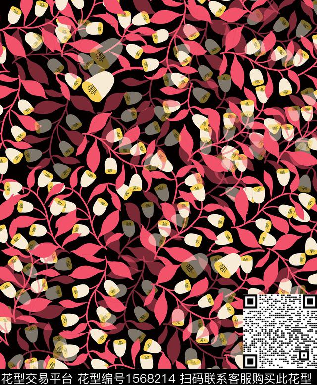 雪纺春夏华亿平台小碎花传统印花华亿平台下载（图片编号: 1568214） - 瓦栏（Walan）