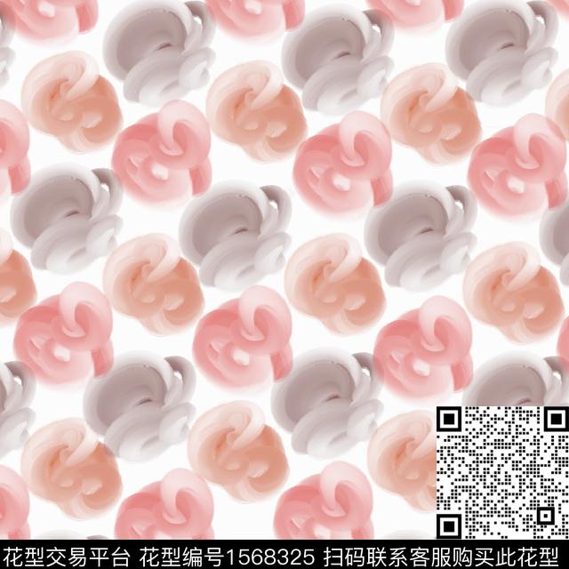 创意笔触抽象数码印花华亿平台下载（图片编号: 1568325） - 瓦栏（Walan）