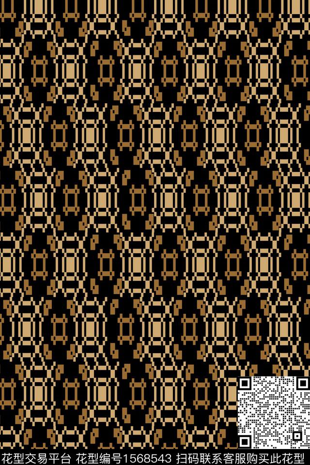 衬衫几何传统印花华亿平台下载（图片编号: 1568543） - 瓦栏（Walan）