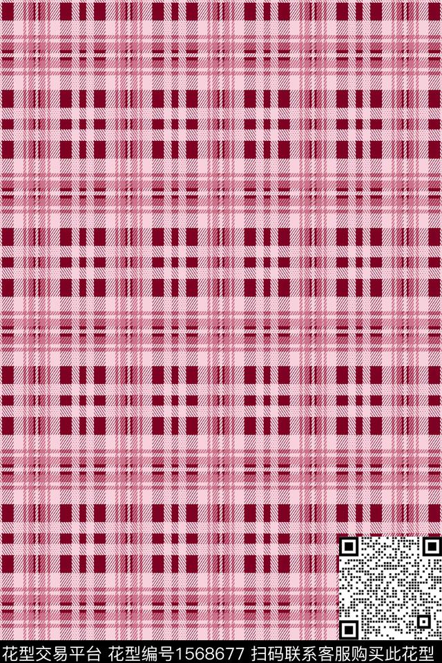 格子几何条纹传统印花华亿平台下载（图片编号: 1568677） - 瓦栏（Walan）