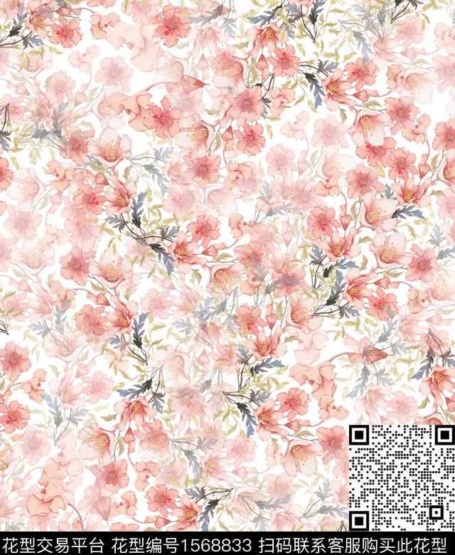 雪纺小碎花连衣裙传统印花华亿平台下载（图片编号: 1568833） - 瓦栏（Walan）