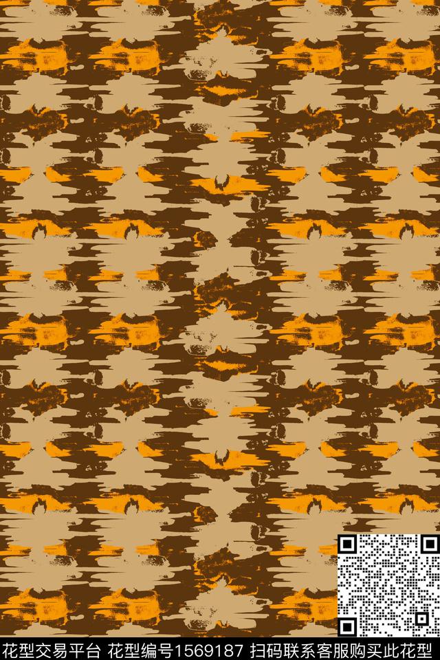 抽象肌理数码印花华亿平台下载（图片编号: 1569187） - 瓦栏（Walan）