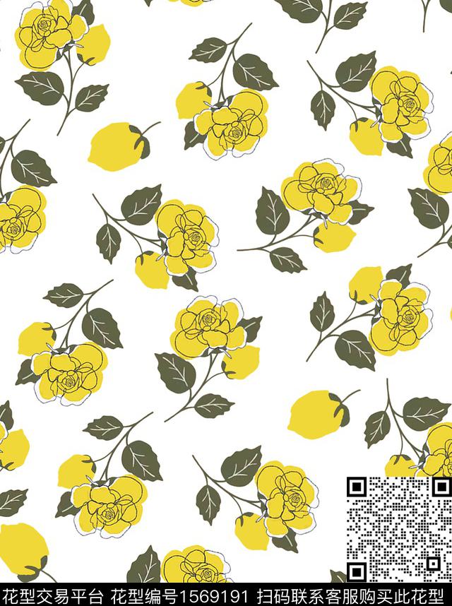 雪纺小碎花连衣裙传统印花华亿平台下载（图片编号: 1569191） - 瓦栏（Walan）