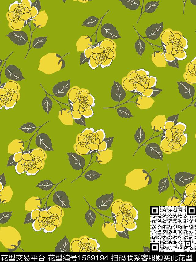 雪纺小碎花连衣裙传统印花华亿平台下载（图片编号: 1569194） - 瓦栏（Walan）