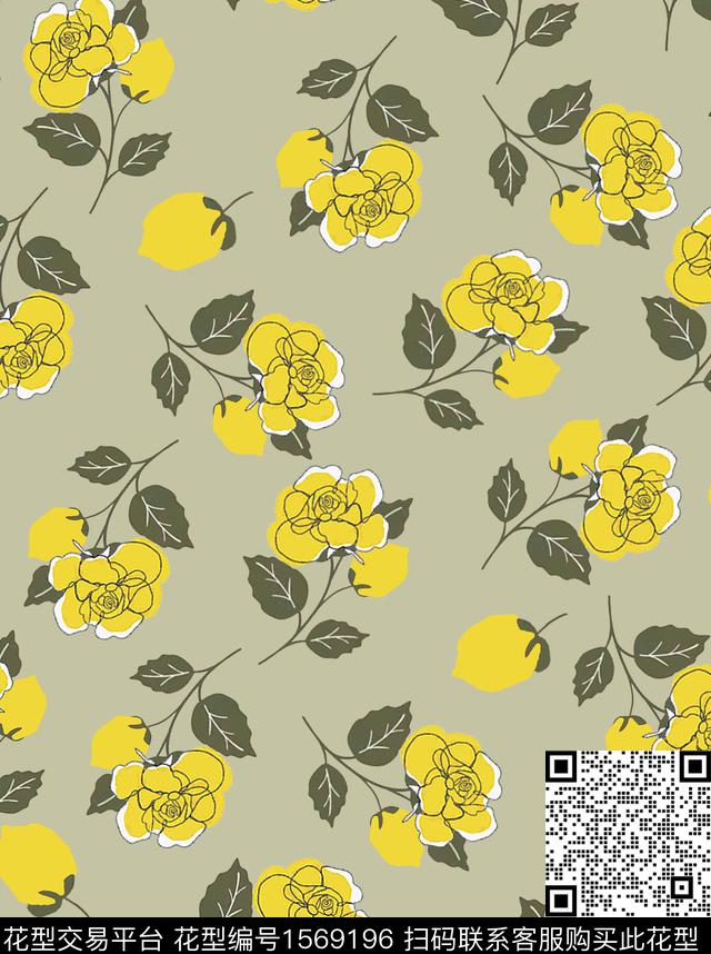 雪纺小碎花连衣裙传统印花华亿平台下载（图片编号: 1569196） - 瓦栏（Walan）