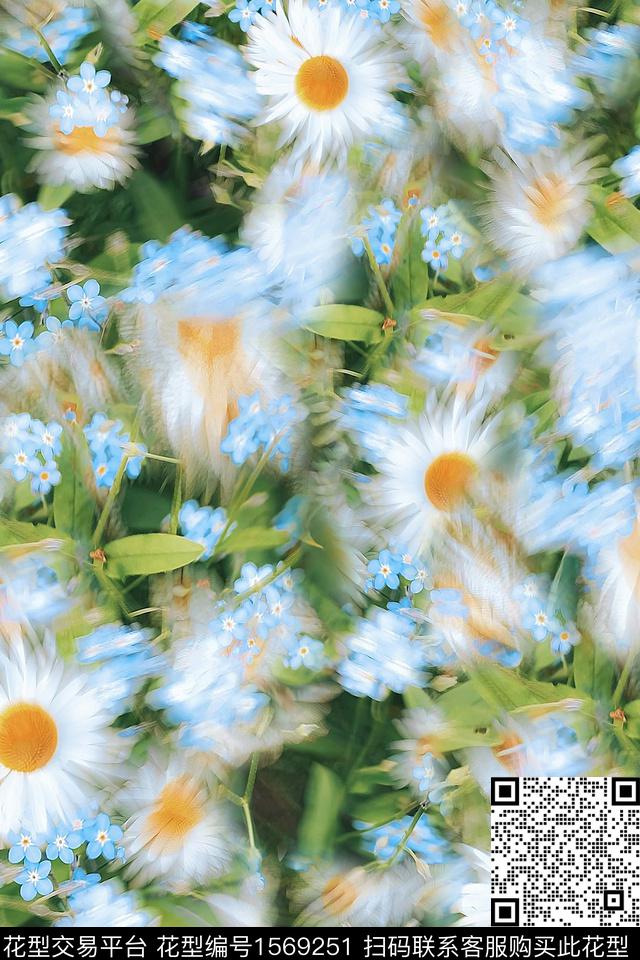 花卉数码华亿平台数码印花华亿平台下载（图片编号: 1569251） - 瓦栏（Walan）