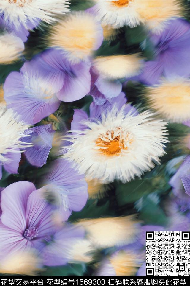 花卉数码华亿平台数码印花华亿平台下载（图片编号: 1569303） - 瓦栏（Walan）