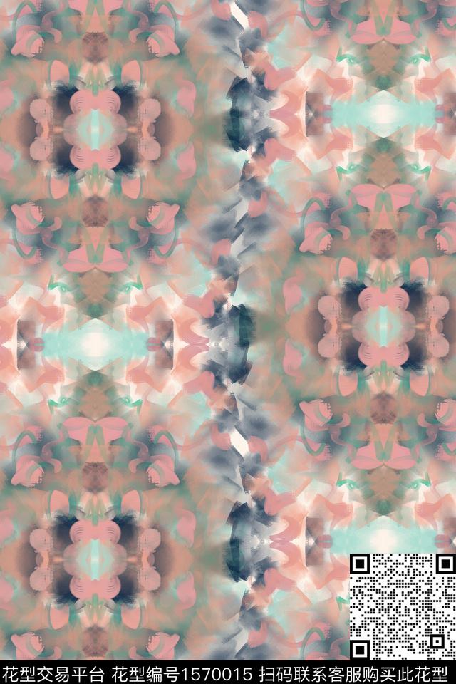 民族风纹理淑女数码印花华亿平台下载（图片编号: 1570015） - 瓦栏（Walan）