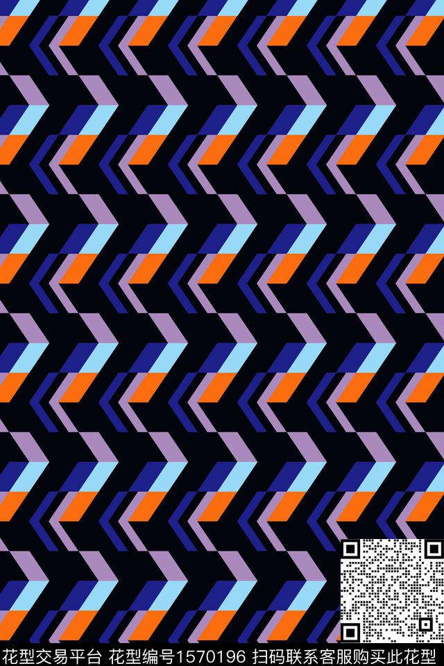 几何人字条纹条纹传统印花华亿平台下载（图片编号: 1570196） - 瓦栏（Walan）