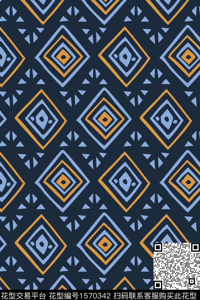 几何碎片不规则几何传统印花华亿平台下载（图片编号: 1570342） - 瓦栏（Walan）