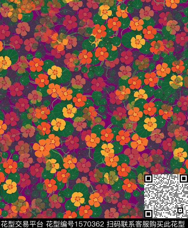 雪纺小碎花连衣裙传统印花华亿平台下载（图片编号: 1570362） - 瓦栏（Walan）