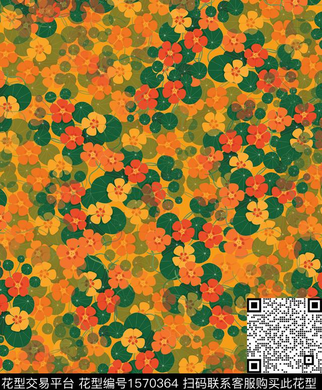 雪纺小碎花连衣裙传统印花华亿平台下载（图片编号: 1570364） - 瓦栏（Walan）