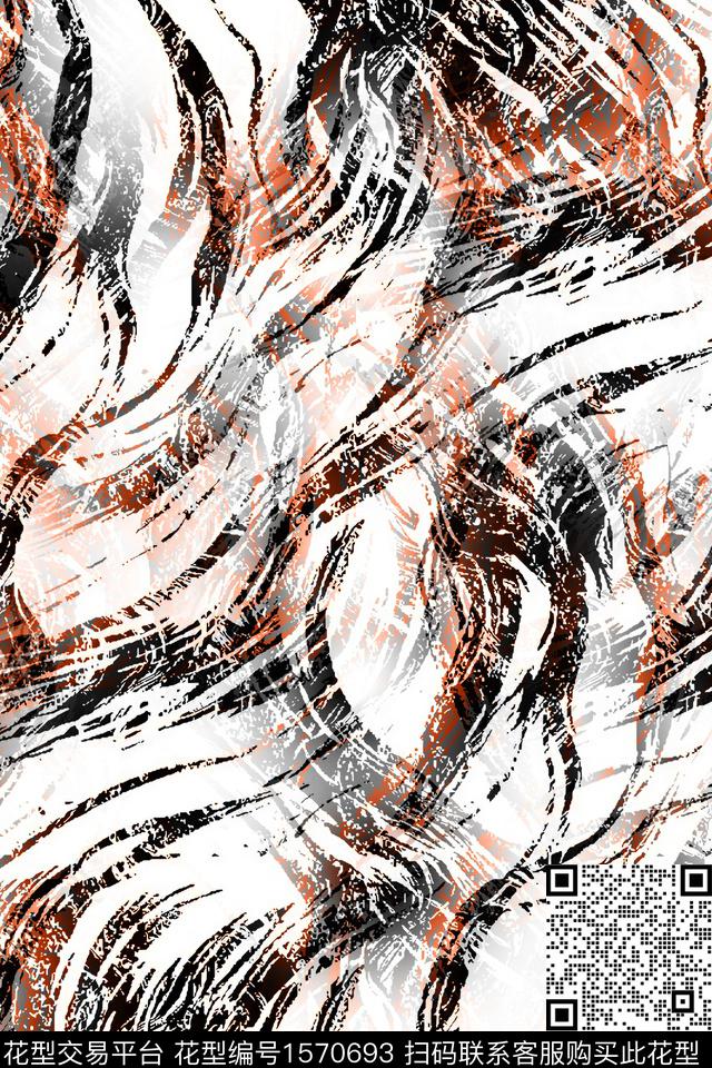 抽象纹理条纹数码印花华亿平台下载（图片编号: 1570693） - 瓦栏（Walan）