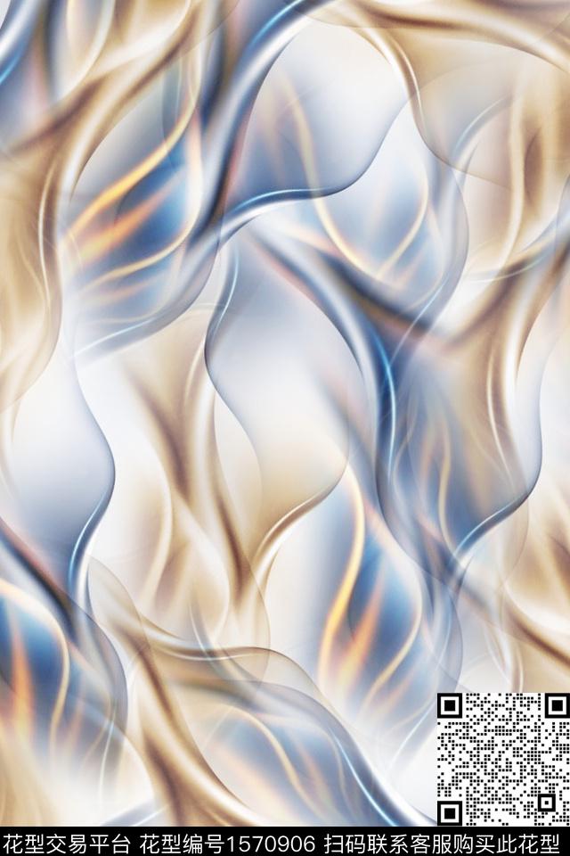 抽象渐变数码印花华亿平台下载（图片编号: 1570906） - 瓦栏（Walan）