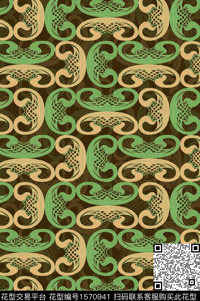 民族风民族纹样底纹数码印花华亿平台下载（图片编号: 1570941） - 瓦栏（Walan）