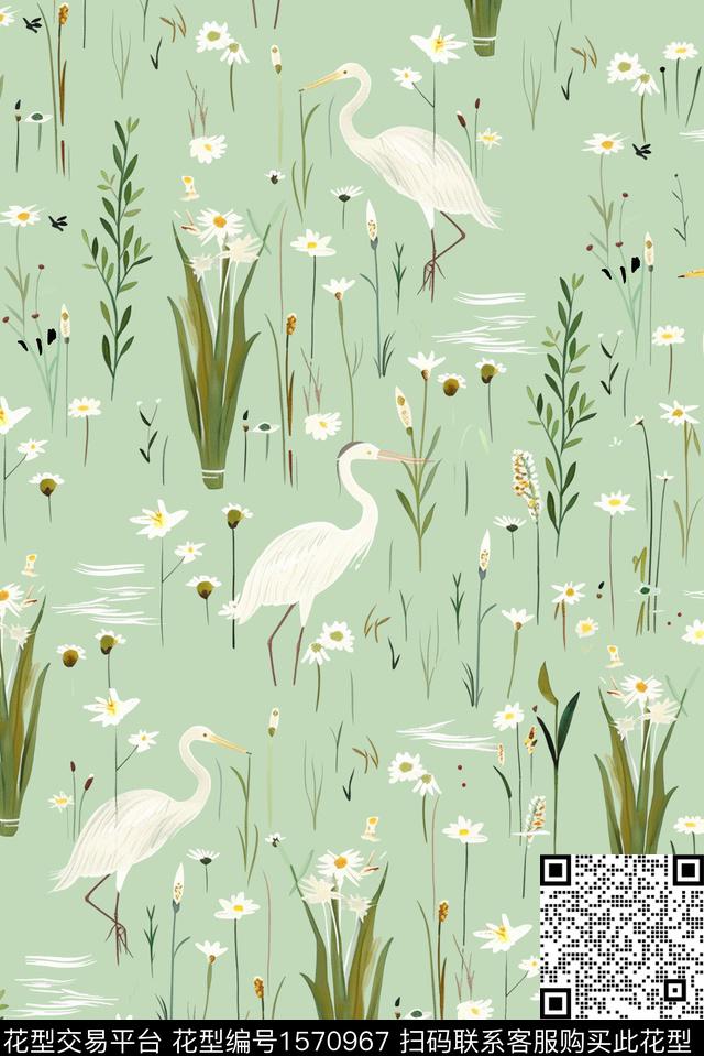 鸟趣味休闲数码印花华亿平台下载（图片编号: 1570967） - 瓦栏（Walan）