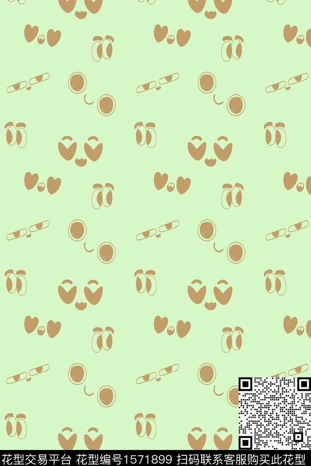 趣味爱心童装传统印花华亿平台下载（图片编号: 1571899） - 瓦栏（Walan）