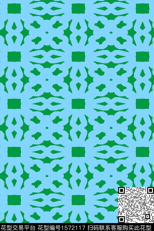 几何民族纹样传统印花华亿平台下载（图片编号: 1572117） - 瓦栏（Walan）