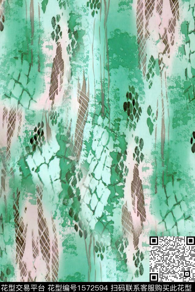 纹理抽象男装抽象数码印花华亿平台下载（图片编号: 1572594） - 瓦栏（Walan）