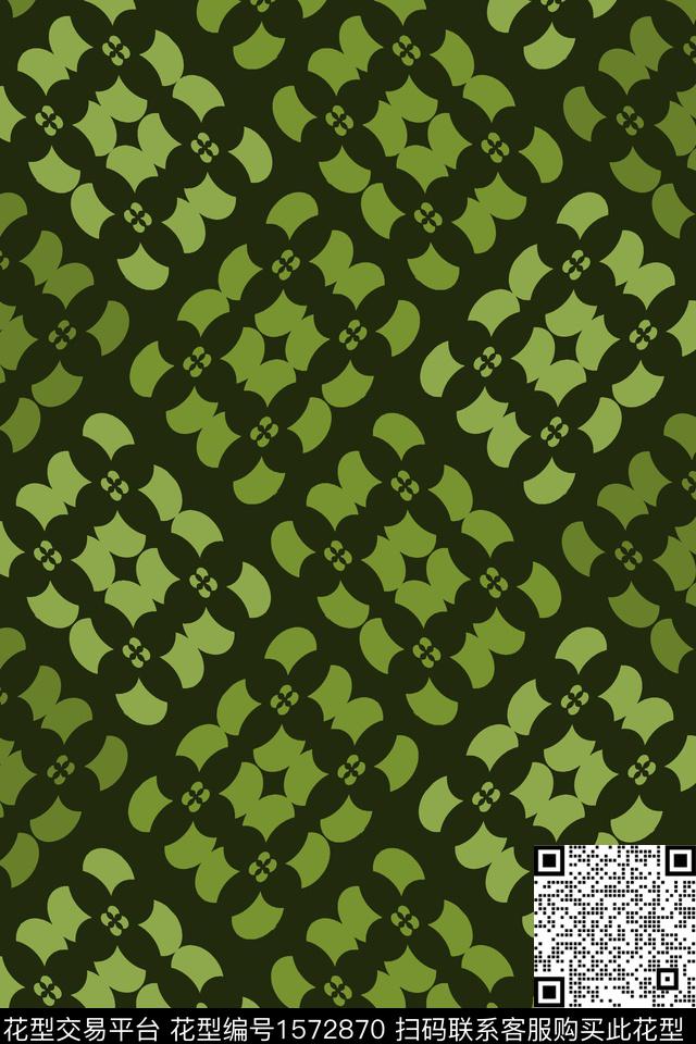 几何连续传统印花华亿平台下载（图片编号: 1572870） - 瓦栏（Walan）