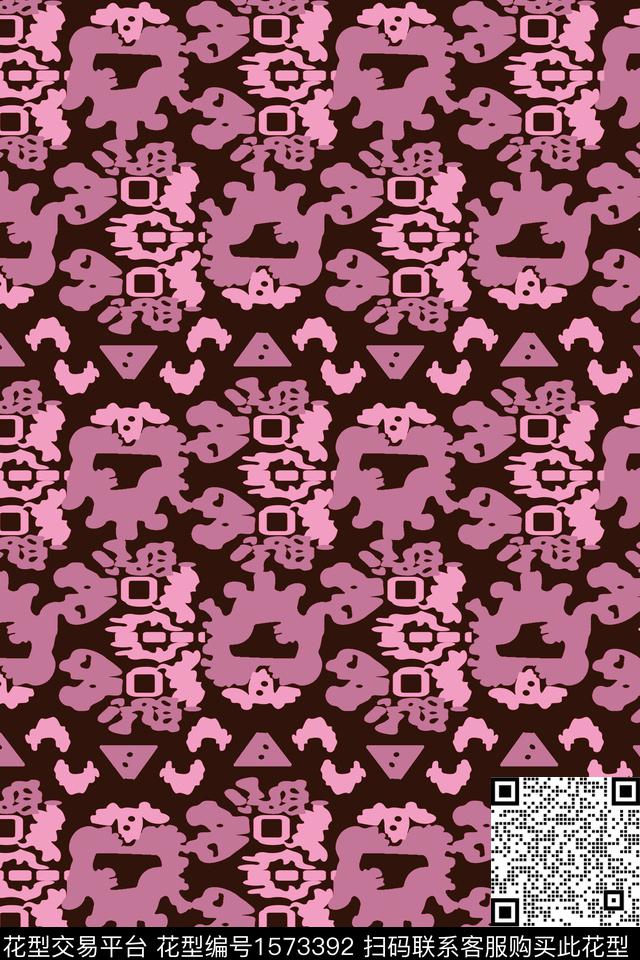 纹理传统印花华亿平台下载（图片编号: 1573392） - 瓦栏（Walan）