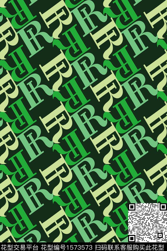 趣味字母传统印花华亿平台下载（图片编号: 1573573） - 瓦栏（Walan）