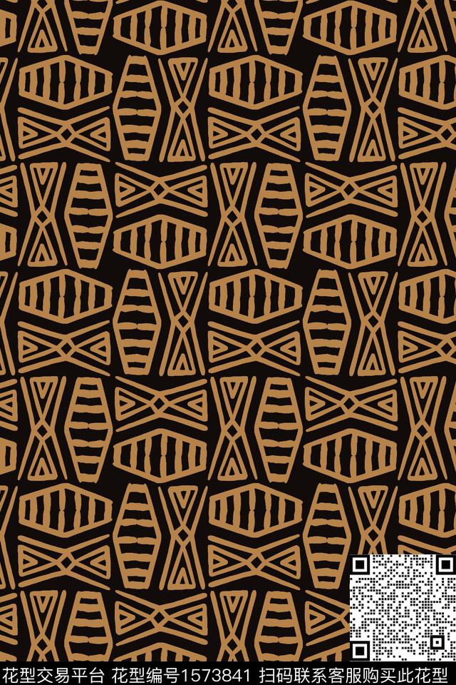民族风几何复古传统印花华亿平台下载（图片编号: 1573841） - 瓦栏（Walan）