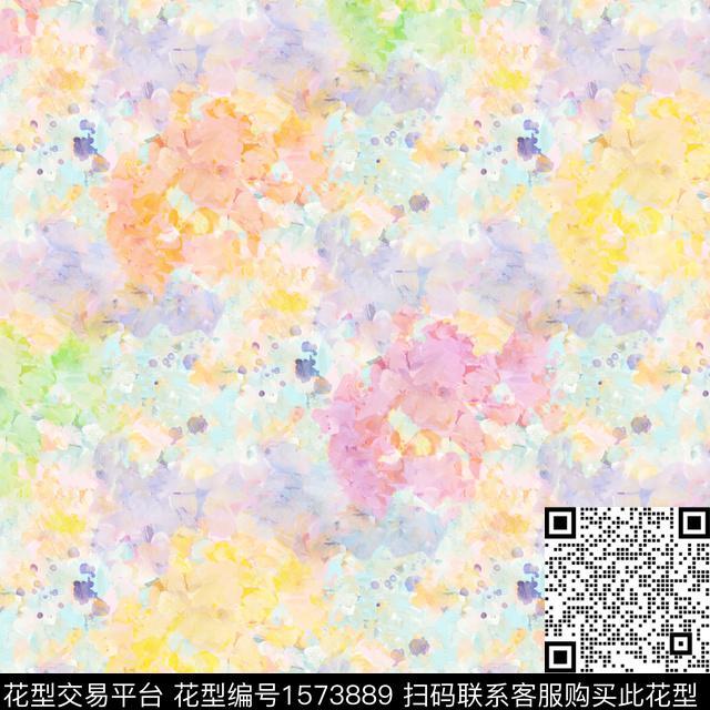 笔触油画油画华亿平台数码印花华亿平台下载（图片编号: 1573889） - 瓦栏（Walan）