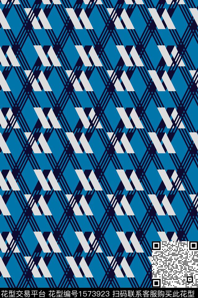 几何条纹传统印花华亿平台下载（图片编号: 1573923） - 瓦栏（Walan）