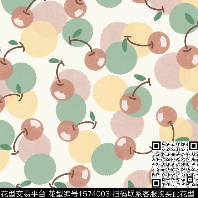 可爱趣味水果传统印花华亿平台下载（图片编号: 1574003） - 瓦栏（Walan）