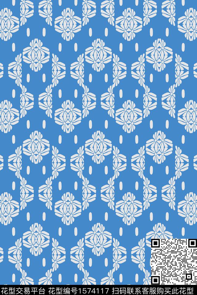 民族风几何传统印花华亿平台下载（图片编号: 1574117） - 瓦栏（Walan）