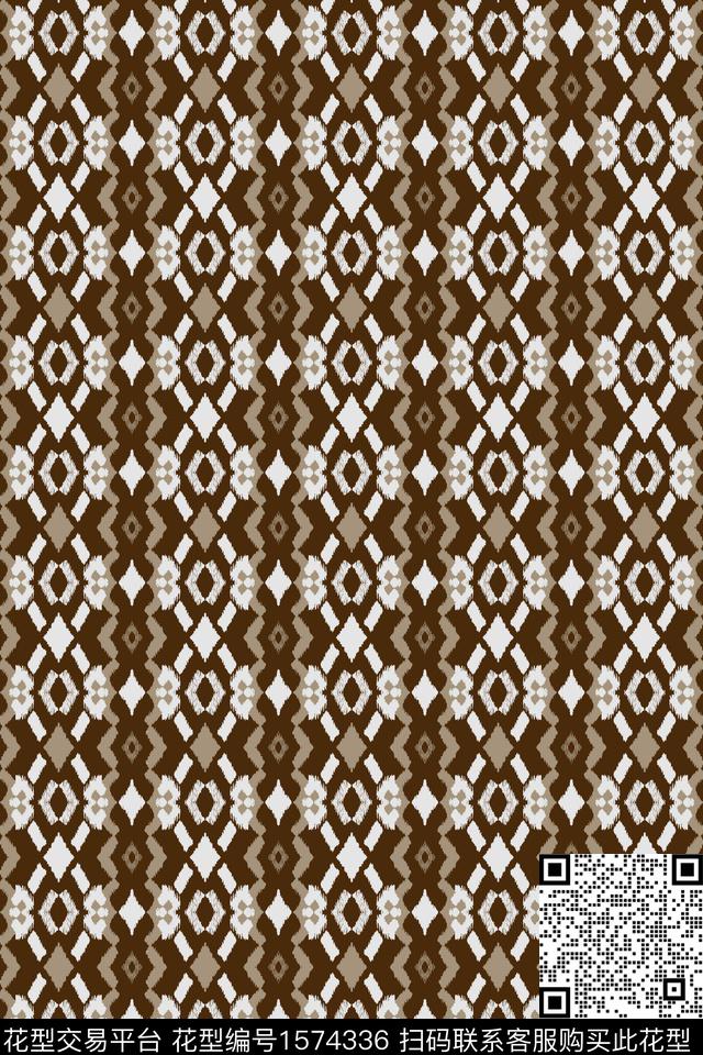 民族风纹样复古传统印花华亿平台下载（图片编号: 1574336） - 瓦栏（Walan）