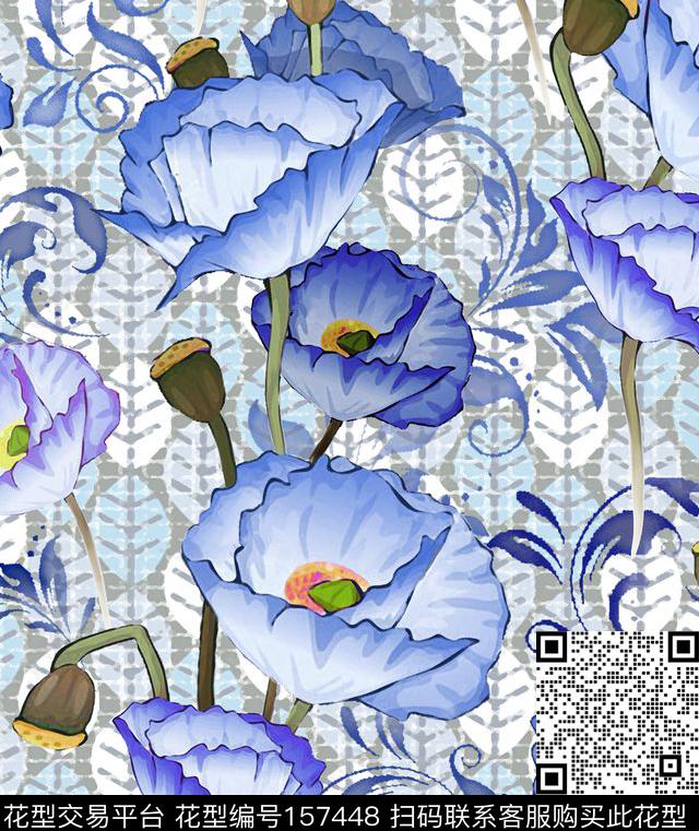 传统印花华亿平台下载（图片编号: 157448） - 瓦栏（Walan）