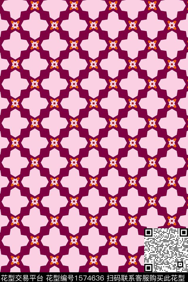 几何传统印花华亿平台下载（图片编号: 1574636） - 瓦栏（Walan）