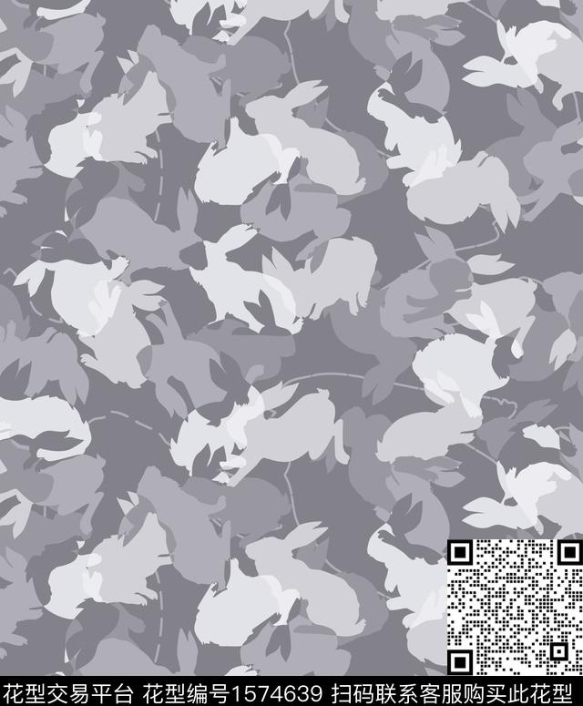 兔子动物户外数码印花华亿平台下载（图片编号: 1574639） - 瓦栏（Walan）