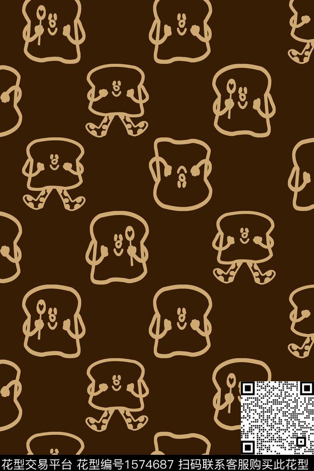 趣味童装卡通传统印花华亿平台下载（图片编号: 1574687） - 瓦栏（Walan）