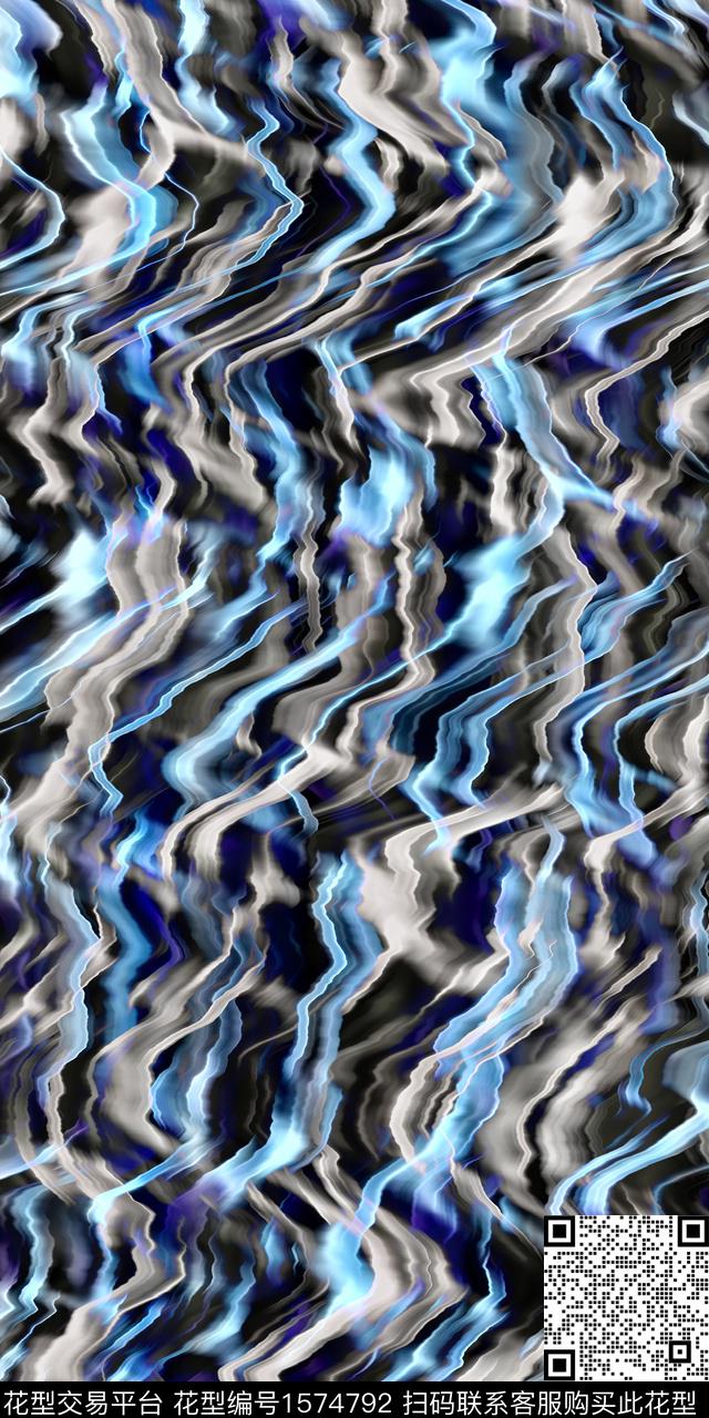 肌理抽象艺术数码印花华亿平台下载（图片编号: 1574792） - 瓦栏（Walan）